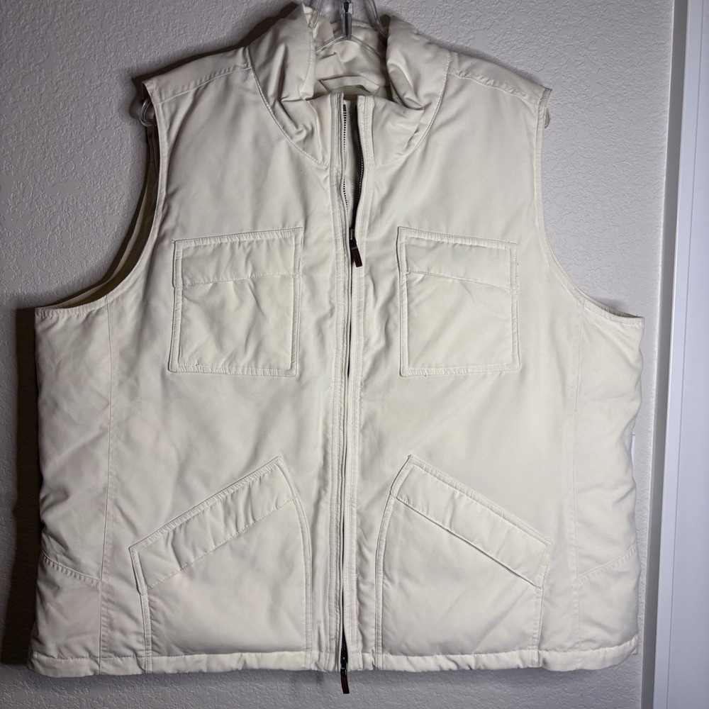 Lauren Ralph Lauren Women's Down Filled Vest, 2XL, Ivory
